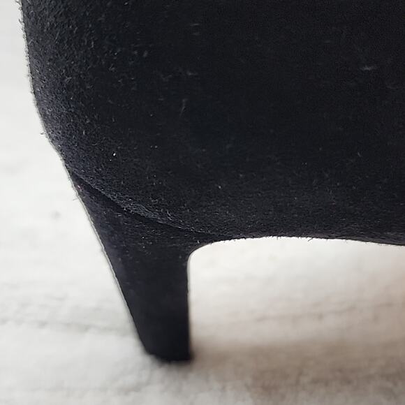 L'AGENCE ANGELIQUE MIDNIGHT LEATHER PLUSH BLACK SUEDE ANKLE BOOTS LADIES 40 NWOB - Picture 10 of 16